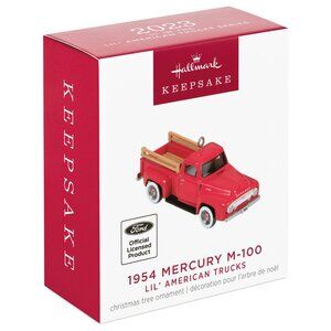 New! 1954 Mercury M-100 Hallmark Keepsake Christmas Ornament 2023 Pick-Up Truck